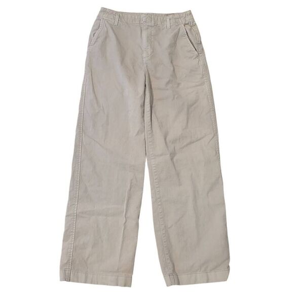 GAP Pants Women's 2 Tan Loose Khaki Wide Leg Moonstone Tan 90s - Picture 2 of 5